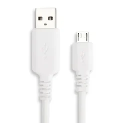 Linocell USB-A til Micro-USB-kabel Hvit 1 m