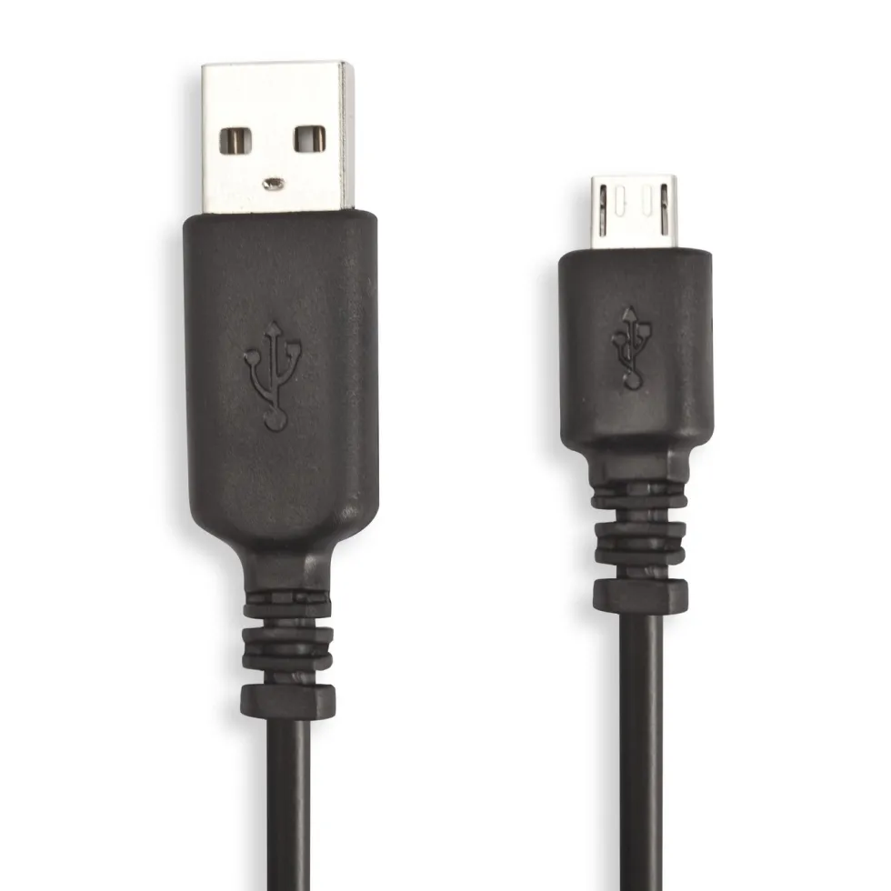 Linocell USB-A til Micro-USB-kabel Svart 2 m