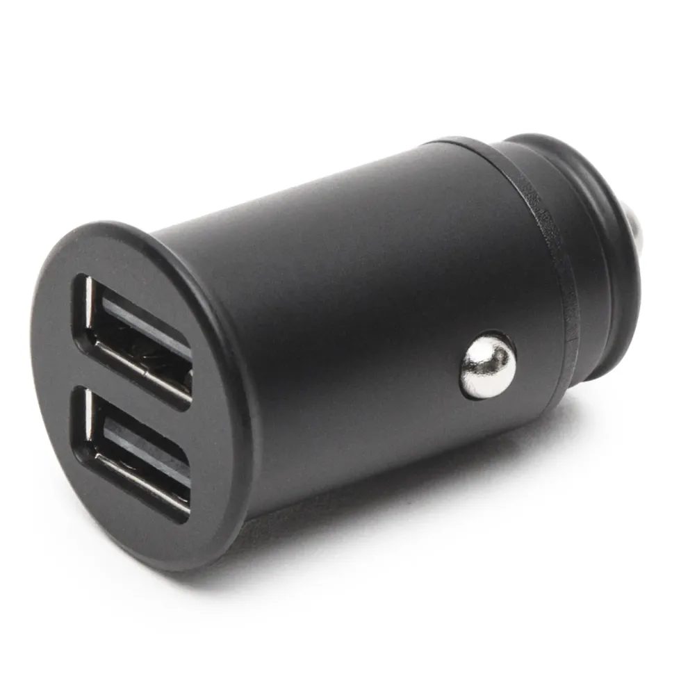 Linocell USB-billader med to USB-porter 4,8 A Svart