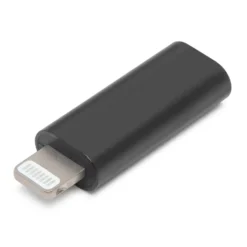 Linocell USB-C til Lightning-adapter Svart