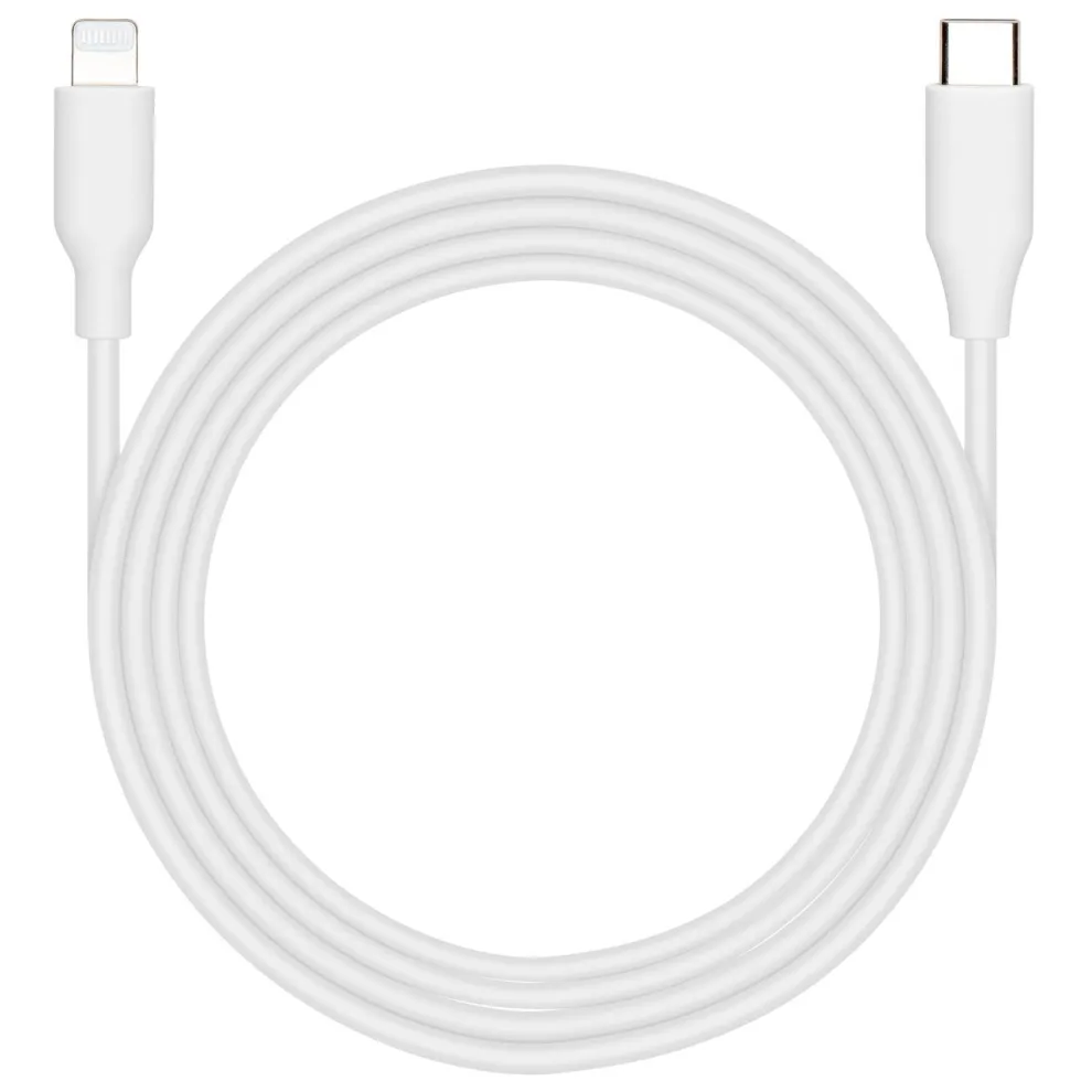 Linocell USB-C til Lightning-kabel Hvit 2 m