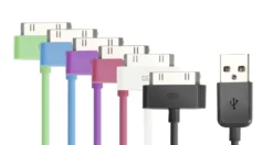 Linocell USB-kabel for iPhone 30-pinners Hvit 1 m