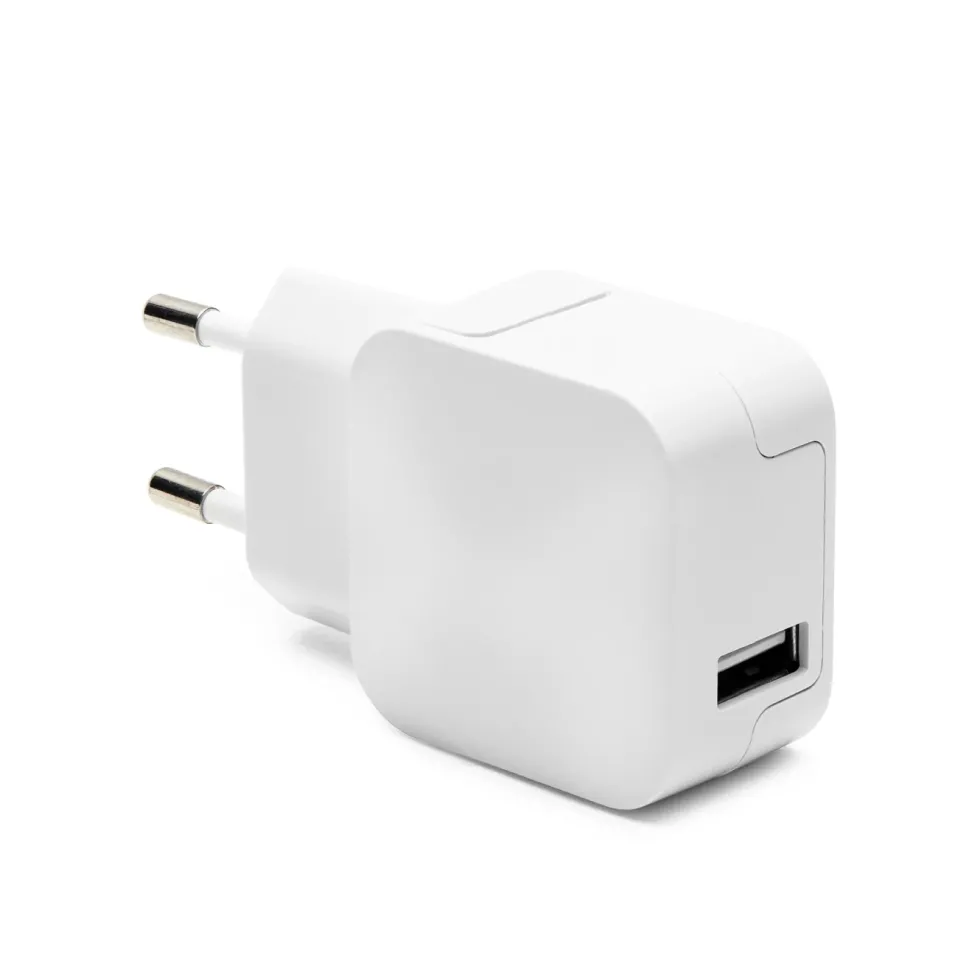 Linocell USB-lader med Micro-USB-kabel 2,4 A Hvit
