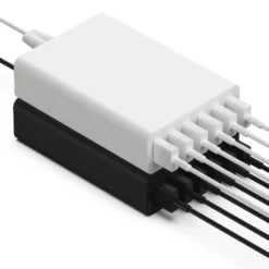 Linocell USB-ladestasjon med 6 porter Hvit