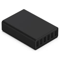 Linocell USB-ladestasjon med 6 porter Svart