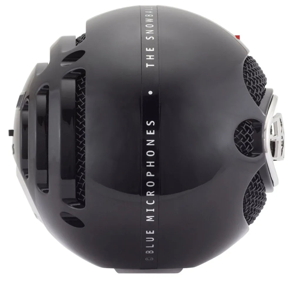 Logitech C Blue Snowball USB-stereomikrofon Svart