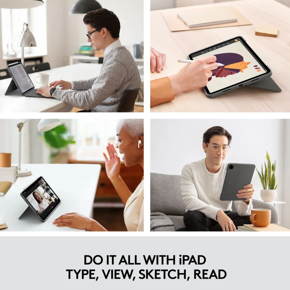 Logitech Combo Touch for iPad Pro 12,9 tommer (5 & 6 gen.)
