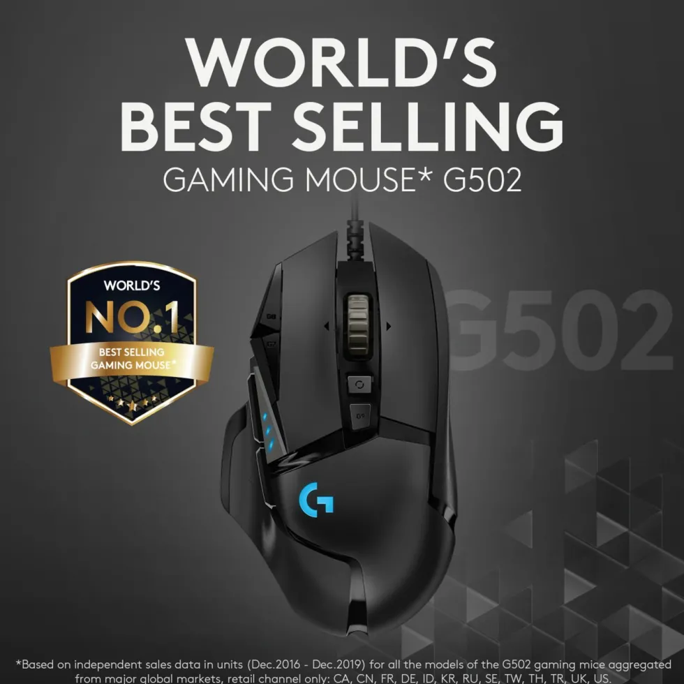 Logitech G 502 Hero Profesjonell gamingmus