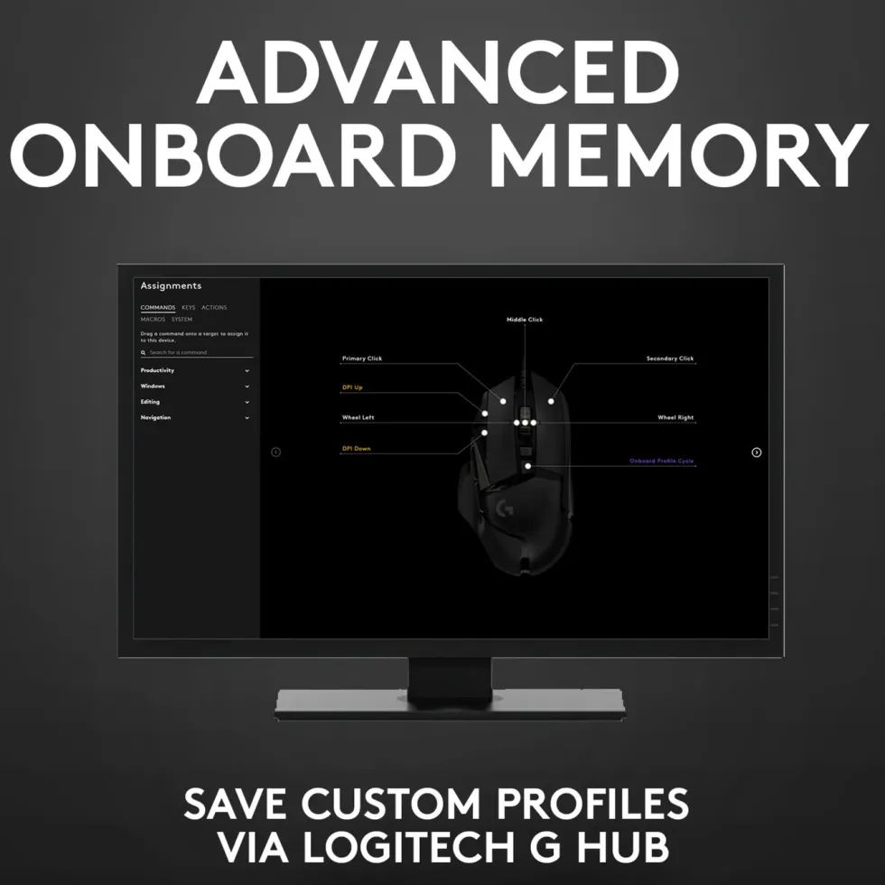 Logitech G 502 Hero Profesjonell gamingmus