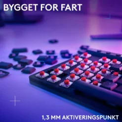 Logitech G515 Lightspeed TKL Trådløst gamingtastatur Tactile Svart