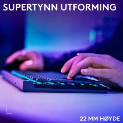 Logitech G515 Lightspeed TKL Trådløst gamingtastatur Linear Svart