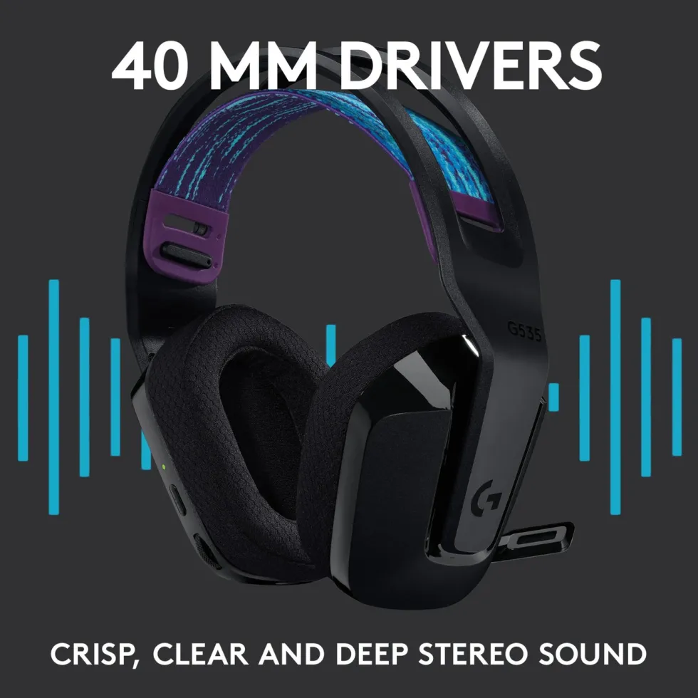 Logitech G 535 Lightspeed Trådløst gamingheadset