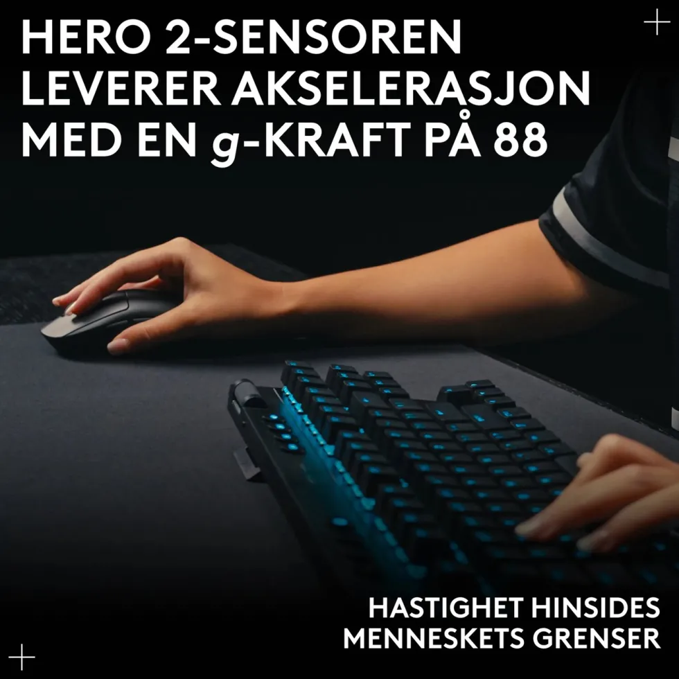 Logitech G Pro 2 Trådløs gamingmus for proffer Svart