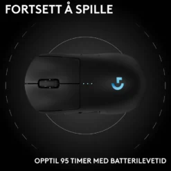 Logitech G Pro 2 Trådløs gamingmus for proffer Svart