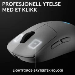Logitech G Pro 2 Trådløs gamingmus for proffer Hvit