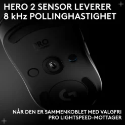 Logitech G Pro 2 Trådløs gamingmus for proffer Hvit