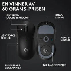 Logitech G Pro X Superlight 2 Trådløs mus