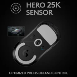 Logitech G Pro X Superlight Trådløs gamingmus Svart