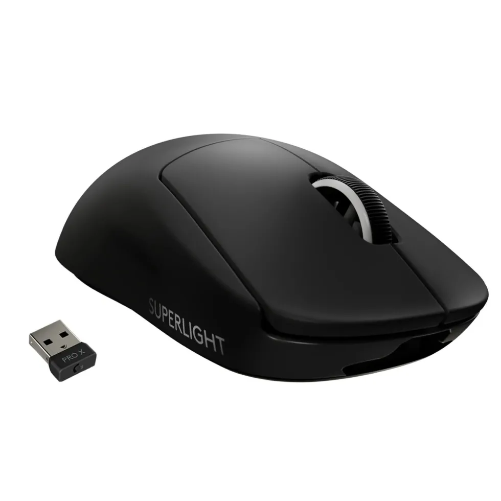 Logitech G Pro X Superlight Trådløs gamingmus Svart