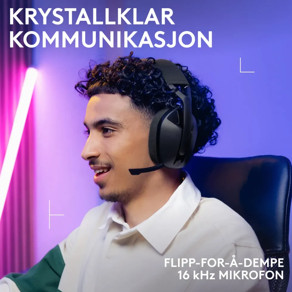Logitech G321 Trådløst gamingheadset Svart