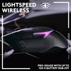 Logitech G 502 X Plus Trådløs gamingmus Svart