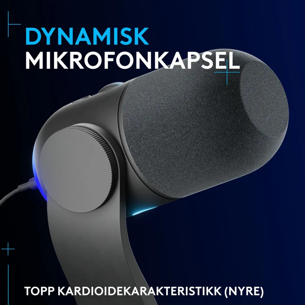 Logitech G Yeti GX USB-mikrofon