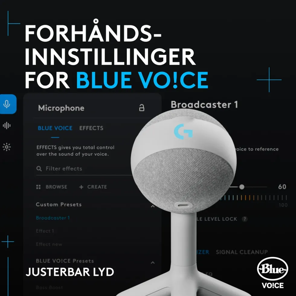 Logitech G Yeti Orb Hvit