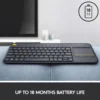 Logitech K400 Plus Trådløst tastatur med Touchpad
