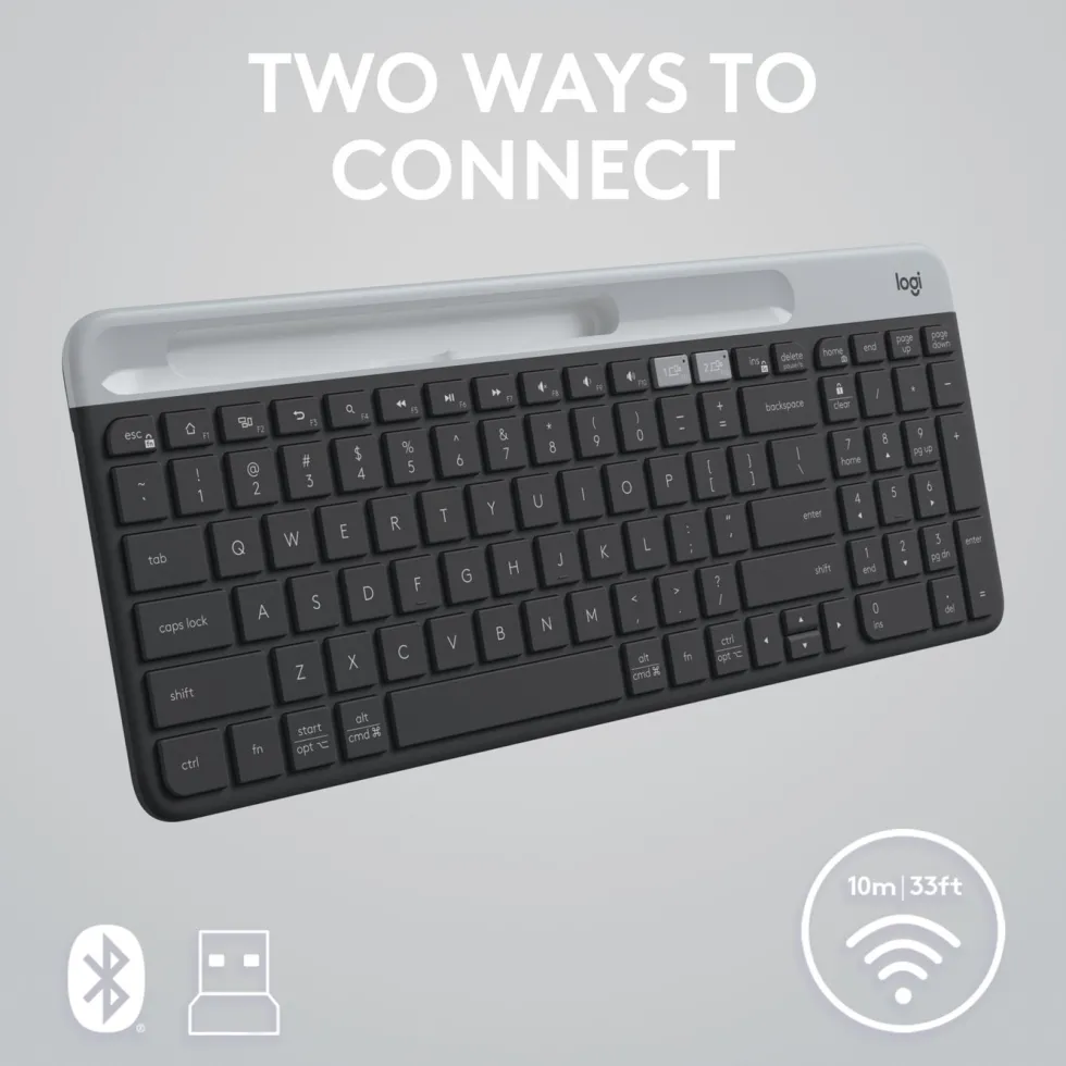 Logitech K580 Slim Trådløst tastatur