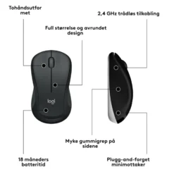 Logitech MK540 Trådløst tastatur og mus