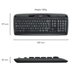 Logitech MK330 trådløst tastatur og mus