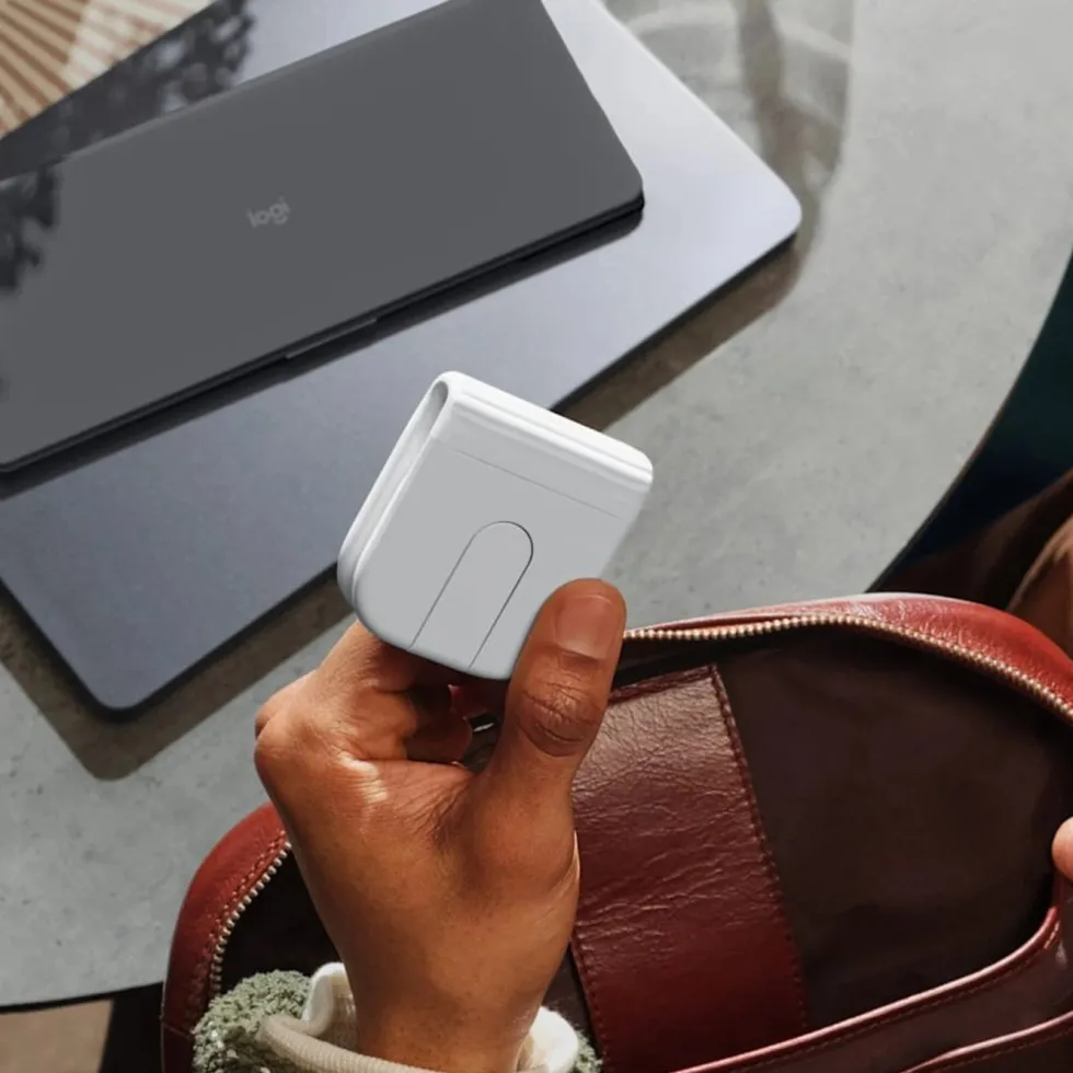 Logitech Mobi Fold sammenleggbar trådløs mus Off-white