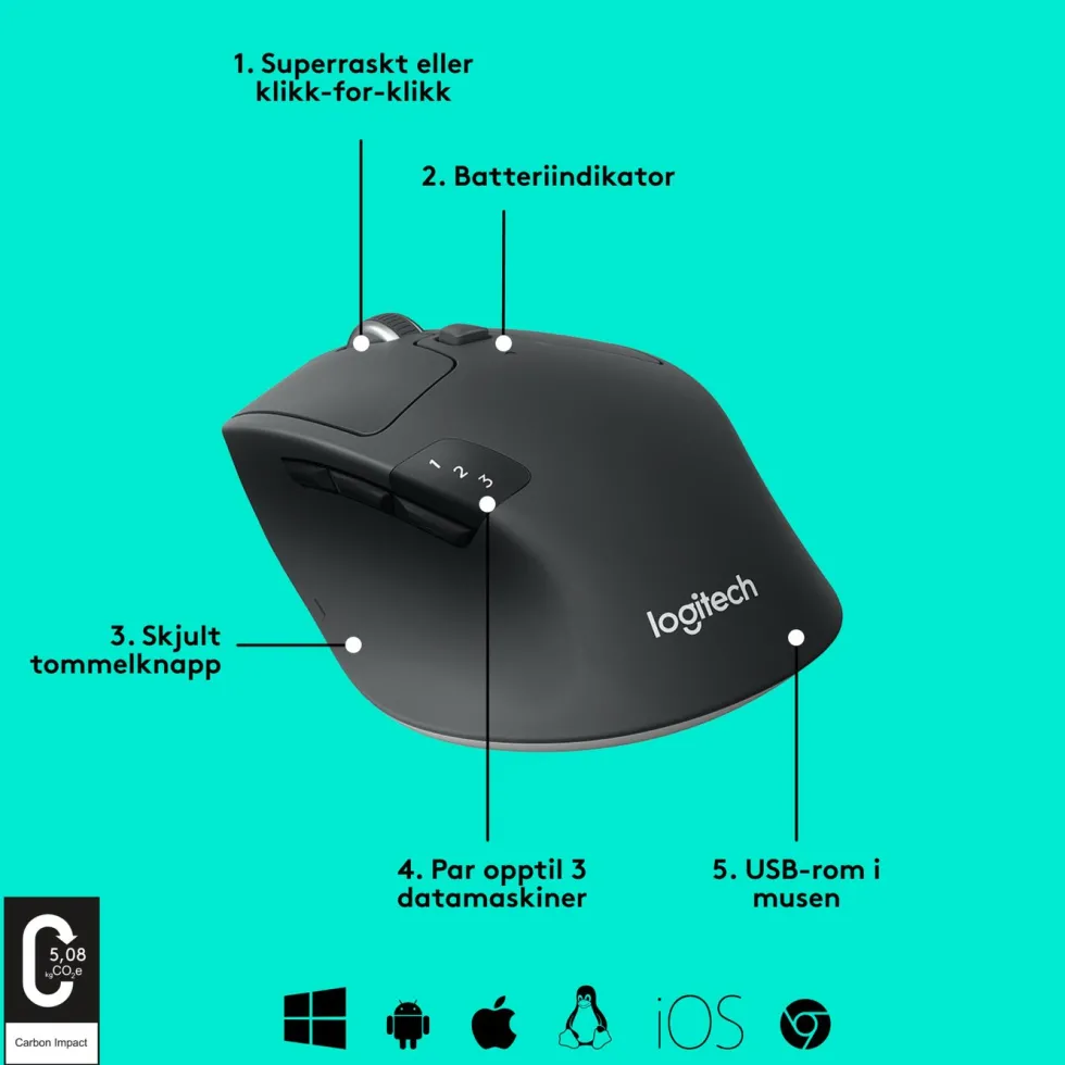 Logitech M720 Trådløs datamus
