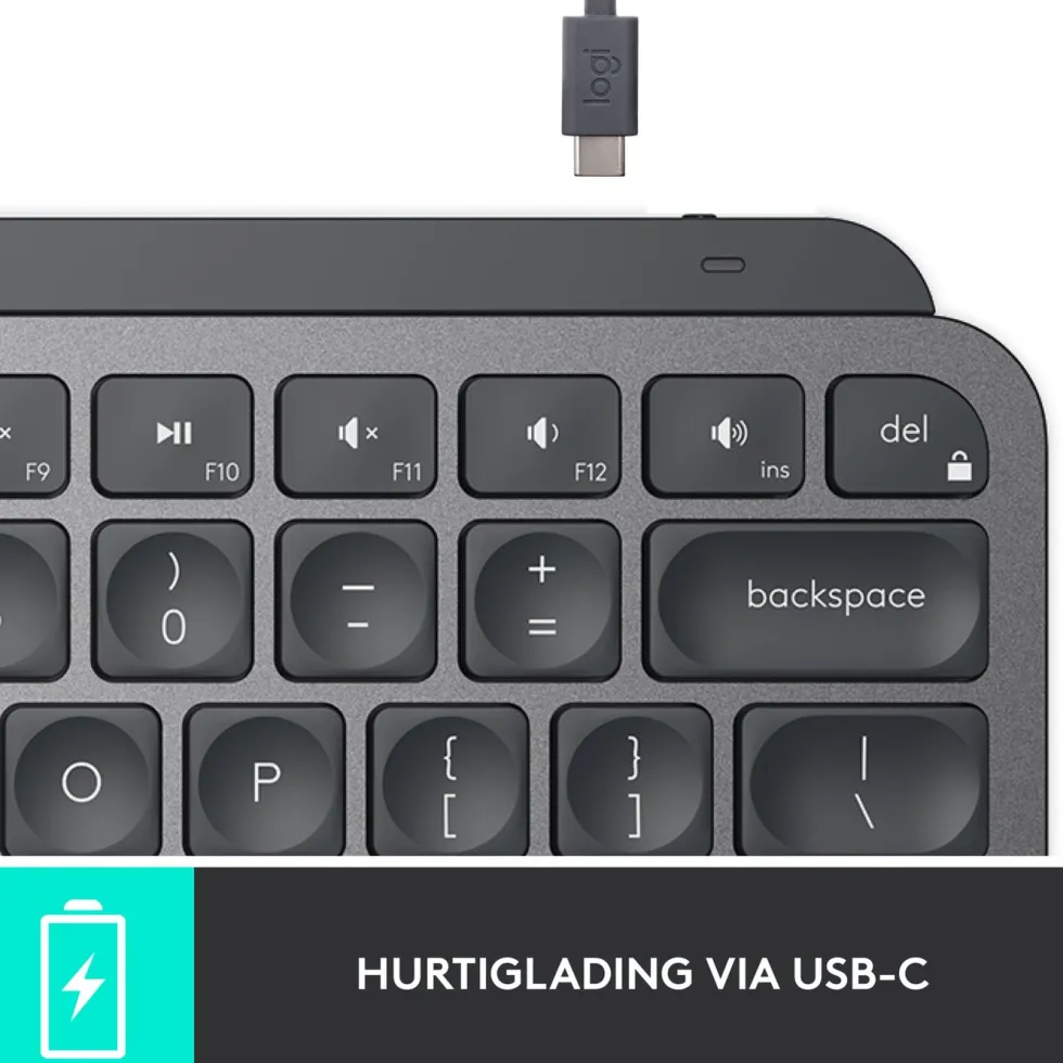 Logitech MX Keys Mini Trådløst tastatur Grå