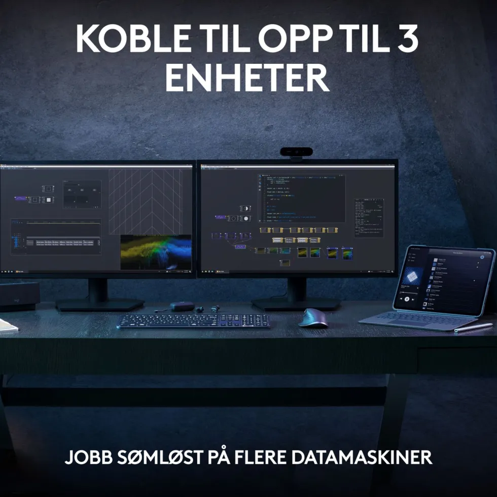 Logitech MX Keys S Trådløst tastatur Pale Grey
