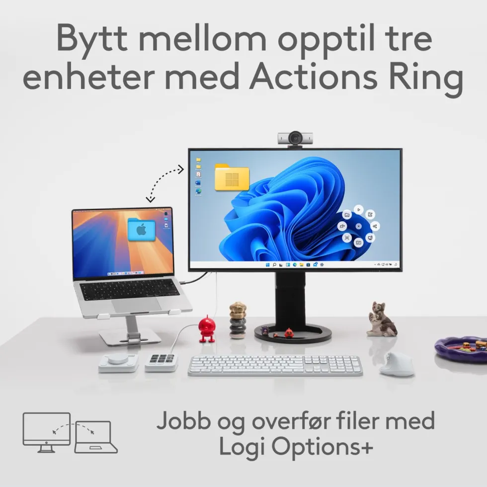 Logitech MX Master 4 Trådløs ergonomisk mus Graphite
