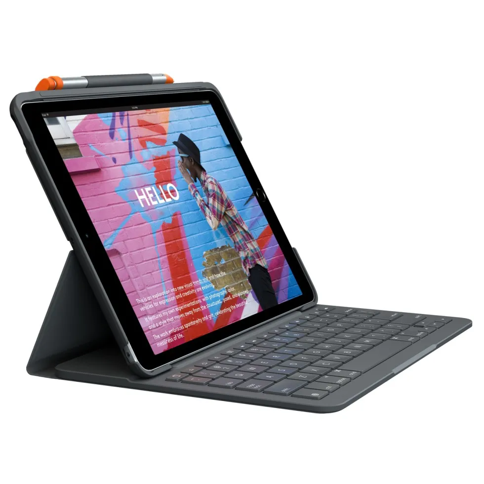 Logitech Slim Folio Tastaturetui for iPad 10,2", Air 3. gen og Pro 10,5"