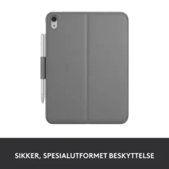 Logitech Slim Folio Tastaturetui for iPad (10. gen) og iPad (A16)