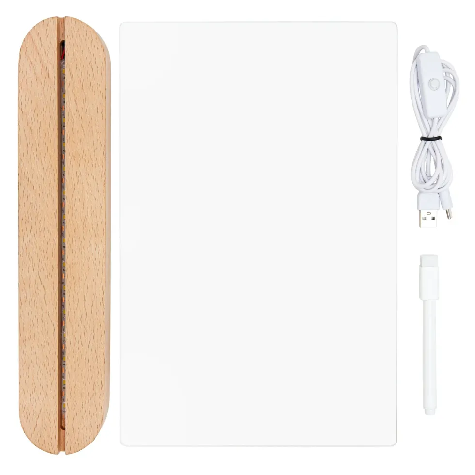 Luxorparts Akryl-LED-tavle for meldinger og tegninger - Stor