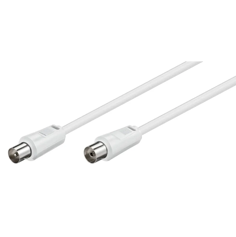Luxorparts Antennekabel, hvit 10 m