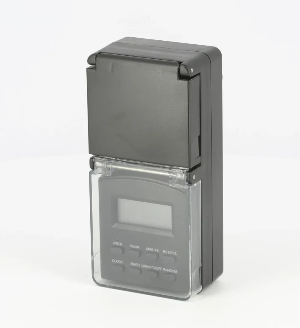 Luxorparts Digital timer 7 døgn for utendørsbruk