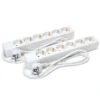 Luxorparts Grenuttak 6-veis 1 m hvit 2-pk.