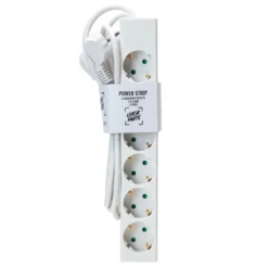 Luxorparts Grenuttak 6-veis 1 m hvit 2-pk.