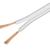 Luxorparts Høyttalerkabel OFC 0,75 mm², hvit 25 m
