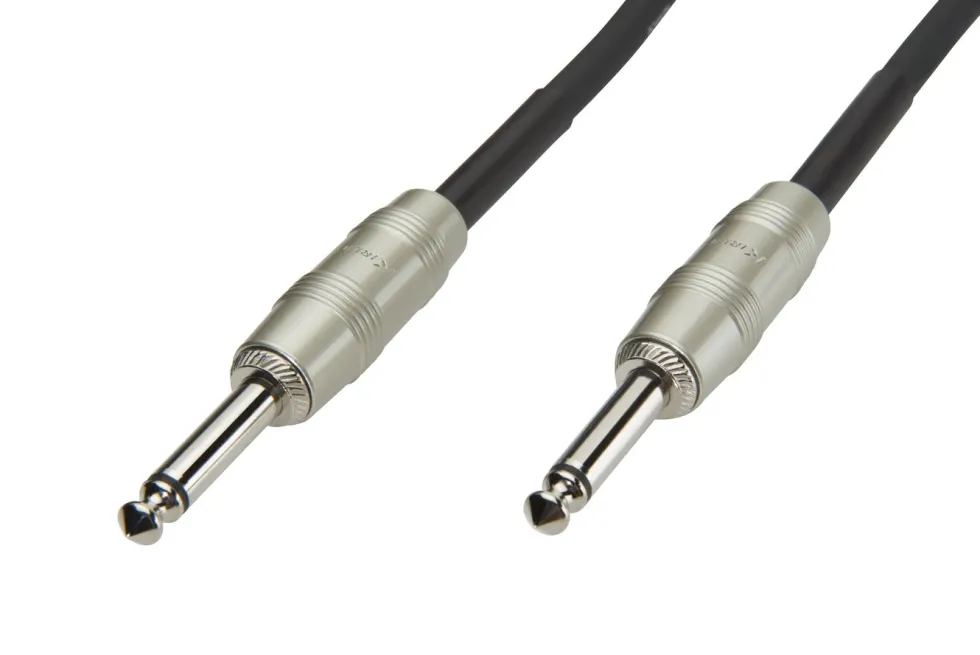Luxorparts Instrumentkabel 6,3 mm 10 m, Svart