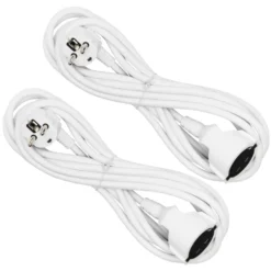 Luxorparts Jordet forlengelseskabel 5 m 2-pk.