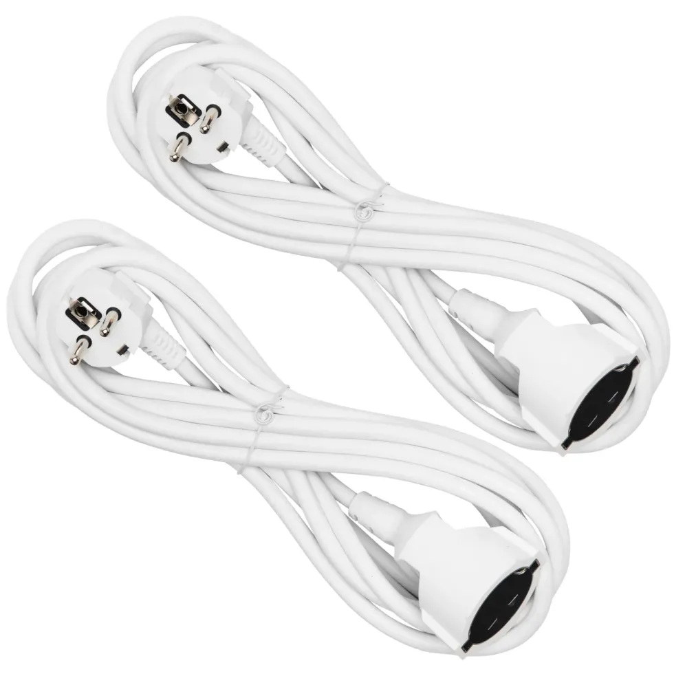 Luxorparts Jordet forlengelseskabel 5 m 2-pk.