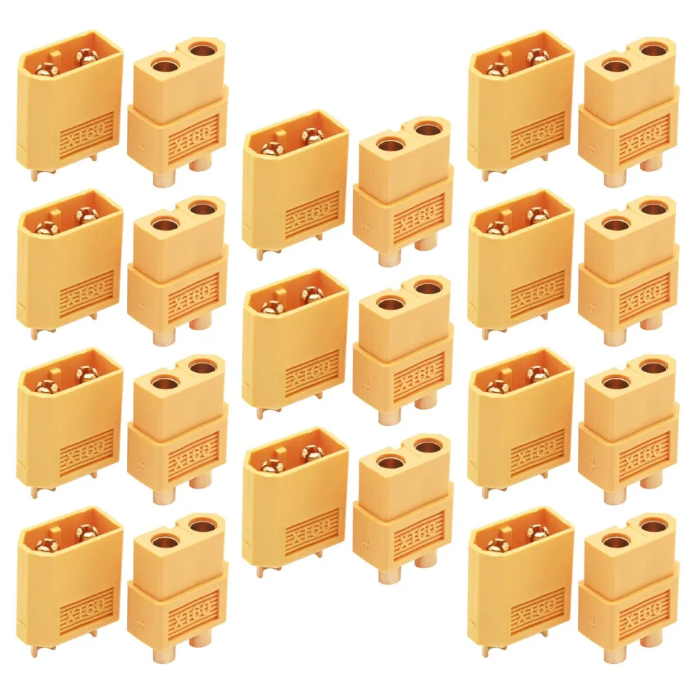 Luxorparts Kontaktsett XT60 med krympeslange - 10 par