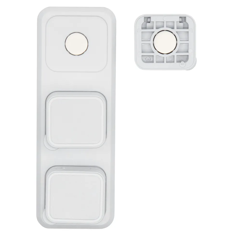 Luxorparts Magnetisk kabelklemme med base Hvit (6-pk.)
