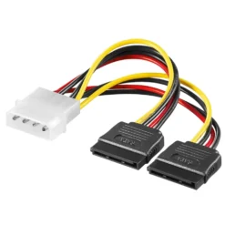 Luxorparts Molex til SATA-strømforgrening 4-pin
